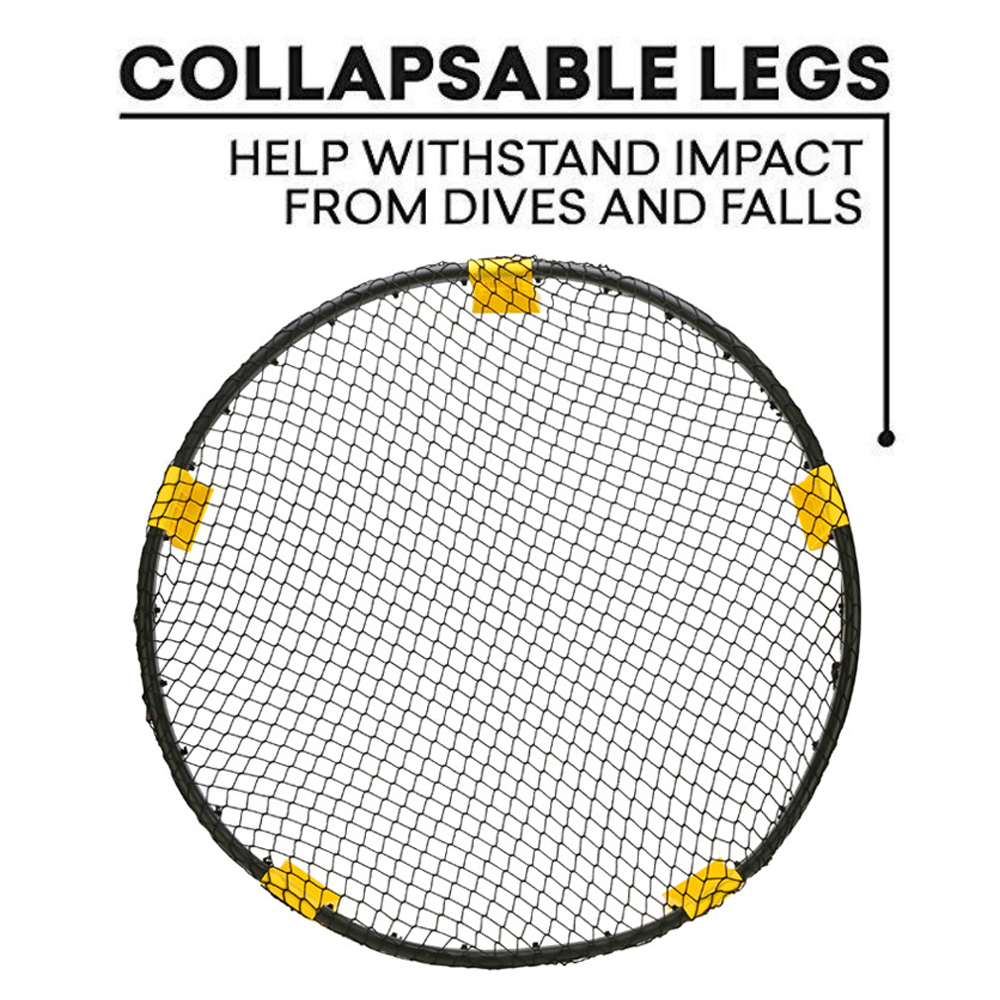 Mini beach volleyball spike boldspil sæt udendørs hold sport spikeball græsplæne fitness udstyr med 3 bolde volleyball net 4 stk