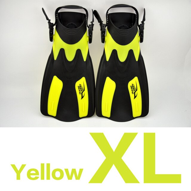 KEEP DIVING Snorkeling Diving Swimming Fins Foot Flipper Diving Fins Trek Diving Equipment for Adult: Yellow XL