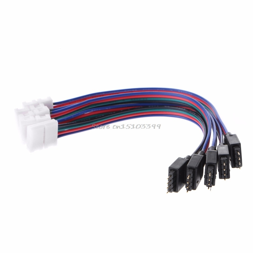 5Pcs 15 Cm 4 Pin 4 Pin 5050 3528 Led Rgb Strip Uitbreiding Connector Kabel Draad Led Strip Extension kabel G08 Rental &