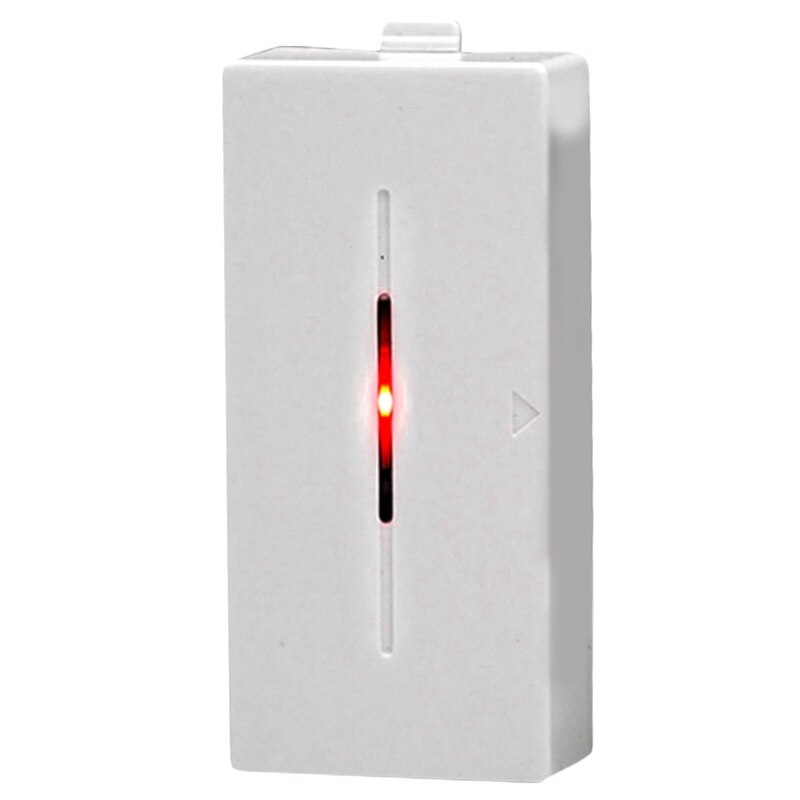 HS-GA WHT Wireless Window Glass Break & Vibration Detector Alarm 100 Db With Security - White