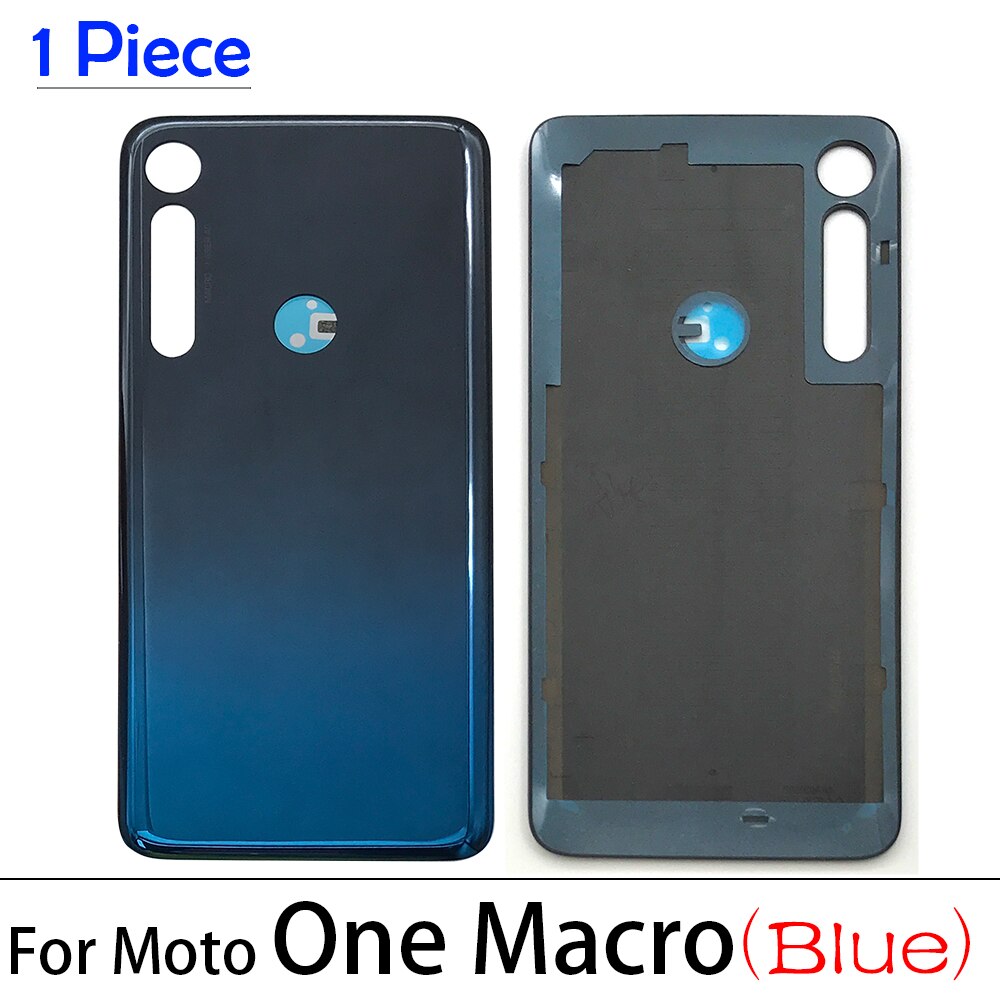 1 sztuk tylna szyba tylna pokrywa dla Moto One / G6 G7 G8 Plus / G7 moc/jeden makro baterii drzwi obudowa baterii tylna pokrywa klej