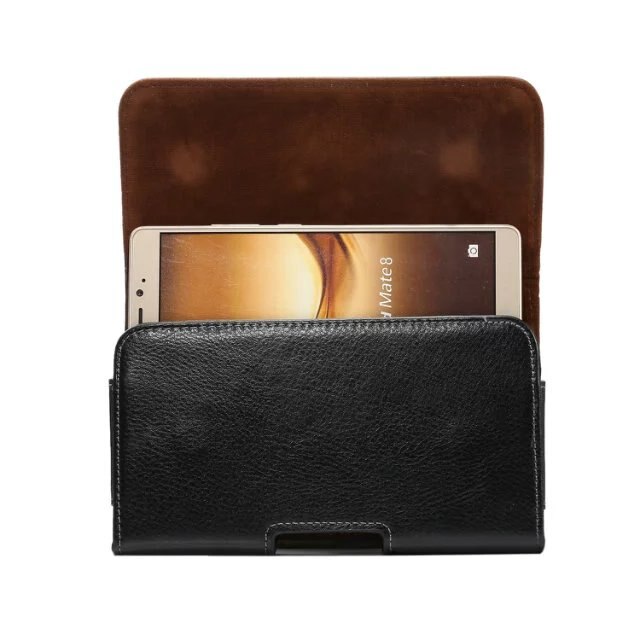 Para BlackBerry Aurora/KEYone/Priv/Oukitel K4000 Plus/k10000 Funda de cuero riñonera tipo cartera con Clip para cinturón