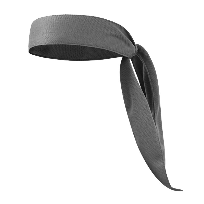 Sport hoofdband outdoor hoofdbanden zweetband hoofdband zweetabsorberende hoofdband haarbanden voor basketbal tennis yoga fietsen: Grijs