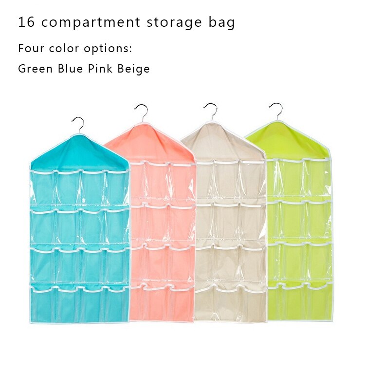 16 Taschen hängend Lager Tasche Schrank Mauer Tür Schlafzimmer Wandschrank Halter Organizer Schrank Lager