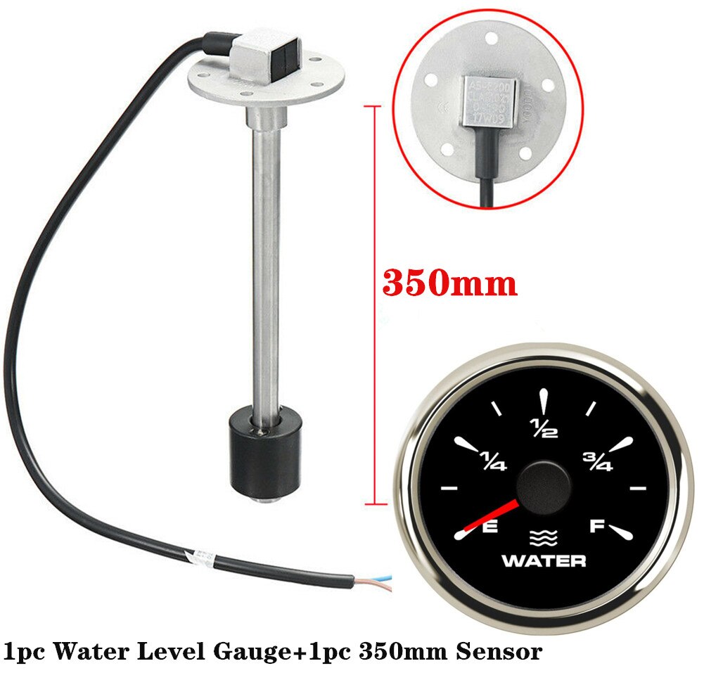1Set Auto 52mm Wasserstand Messgeräte 0-190ohm 240-30ohm Wasser Ebene Sensoren 100 150 200 250 300 350 450mm Absender für Auto Boot: BS 350mm