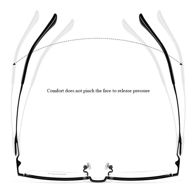 Montura de gafas de titanio puro para hombre, gafas graduadas de , a la , estilo de negocios, BV9001