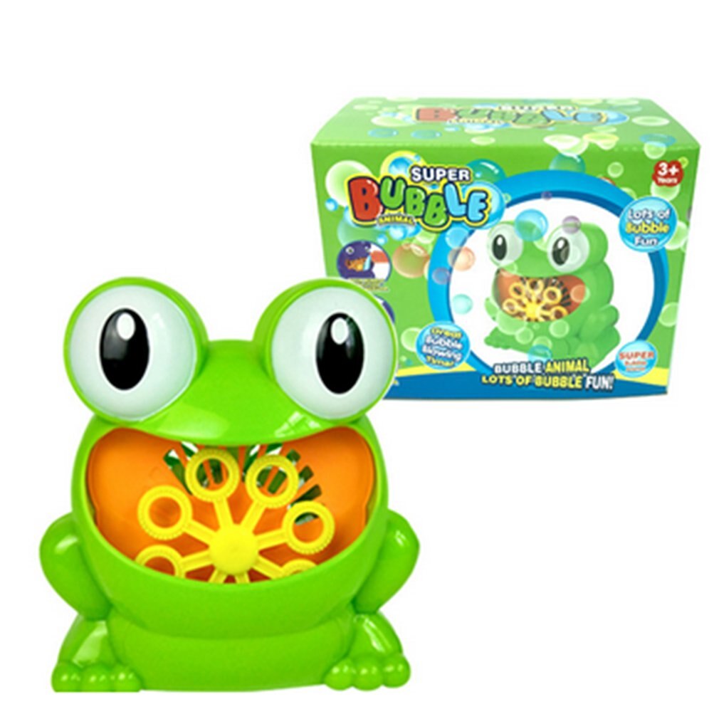 blasiert Maschine Badewanne Große Frosch Automatische blasiert Hersteller Spielzeug mit 24 Musik Lied Schlecht Spielzeug für Baby Jungen Mädchen