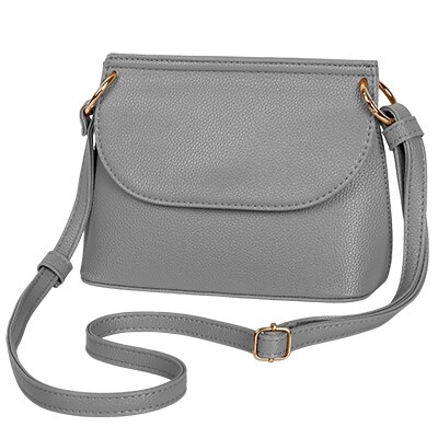 YBYT marca 2018 nova alta qualidade mulheres desembolsar saco macio casual simples de compras senhora coin bolsas ombro mensageiro sacos crossbody: Cinza