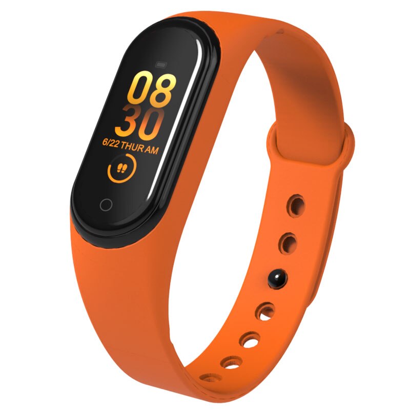 M4 Smart Band Armband Hartslag Bloeddruk Horloge Smartband Fitness Tracker Cardio Armband M4 Band Gezondheid Smart Polsband: Oranje