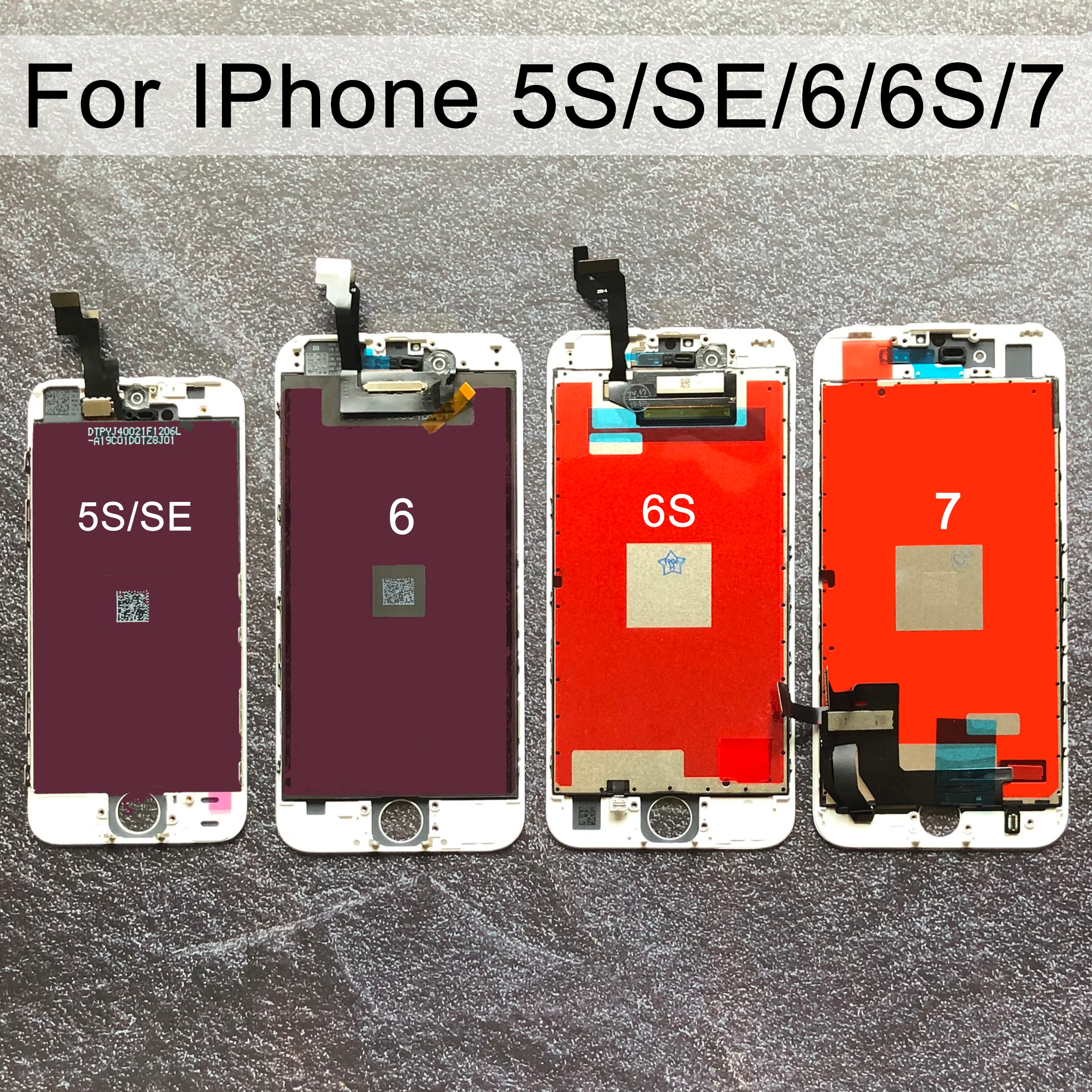 Wyświetlacz jakości A + + + dla Iphone 6 ekran dotykowy wymiana Digitizer zgromadzenie dla Iphone 5S 6s LCD dla iphone 7 8 LCD