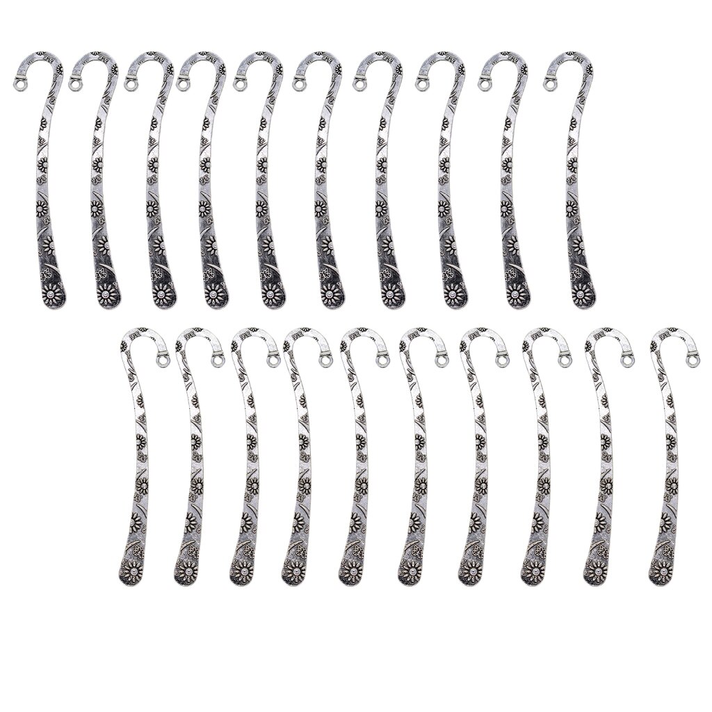 40x Metall Lesezeichen Buch Marker Schreibwaren Etiketten Perlen Schmuck Basteln