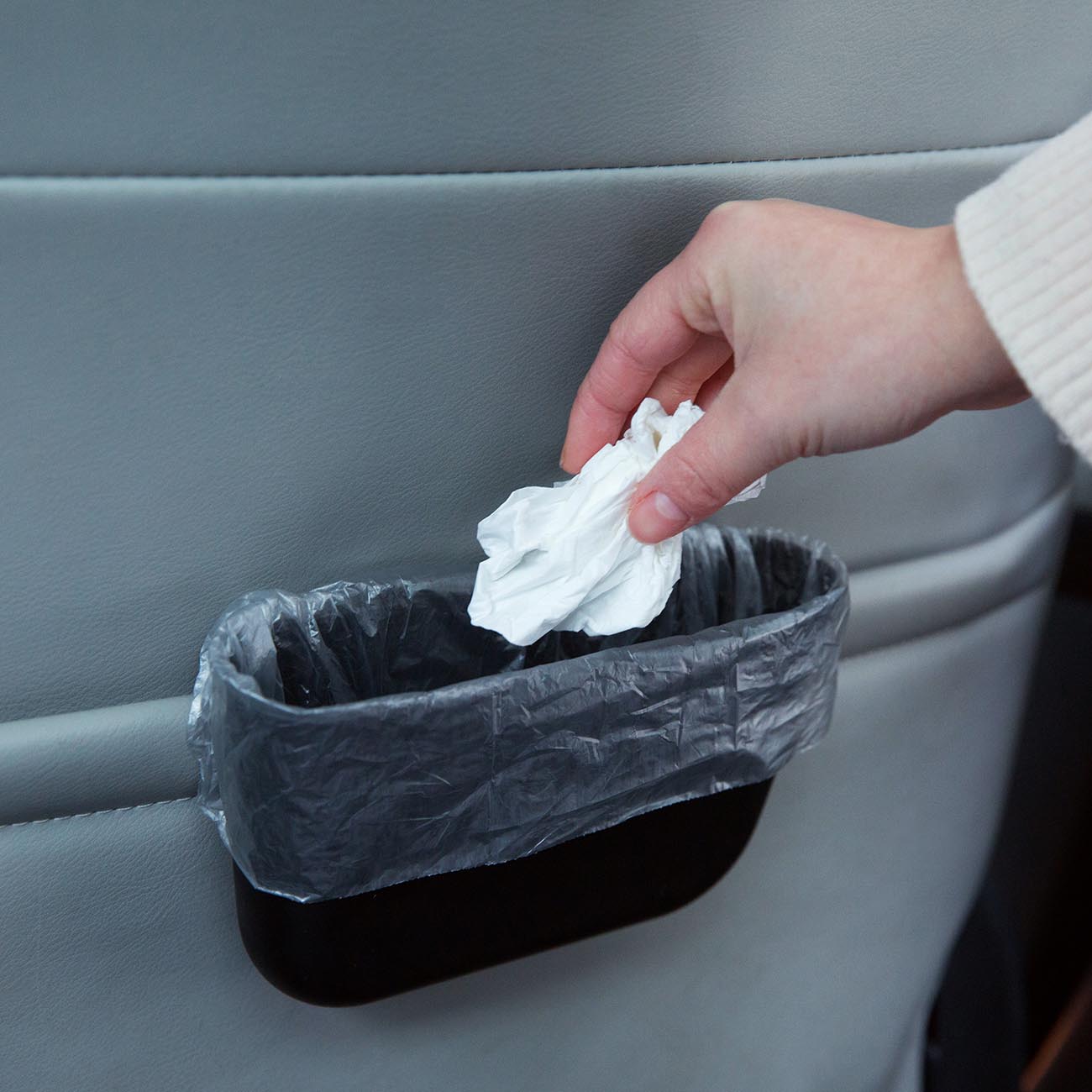 Otherhouse 100 stuks kleine vuilniszakken rol wegwerp auto vuilniszak afvalzak voor op het bureau prullenbak huishoudelijke accessoires