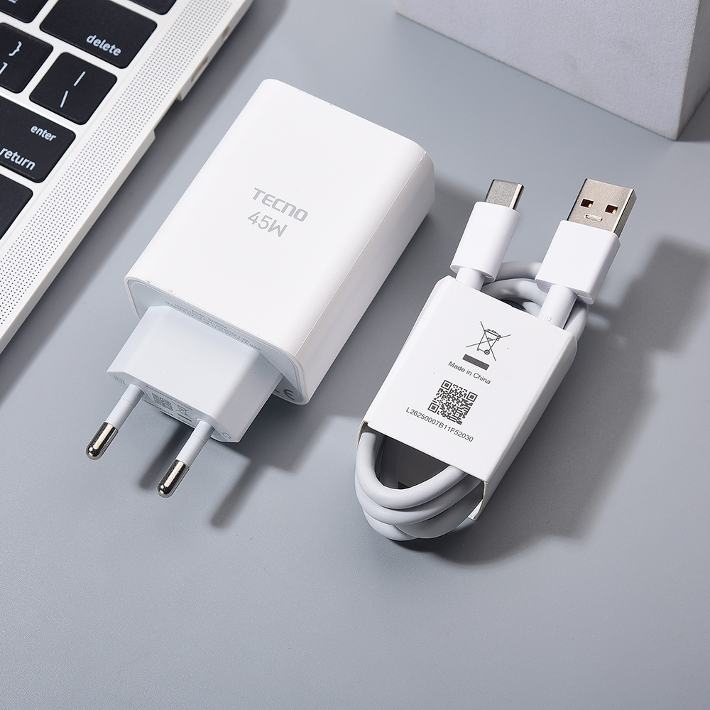 Tecno 45w ladegerät, schnellladeadapter, 6a usb-c-kabel für tecno camon 40, 30, 20 Profi , 30s , 5g 50x infinix Hinweis 50s: Ch