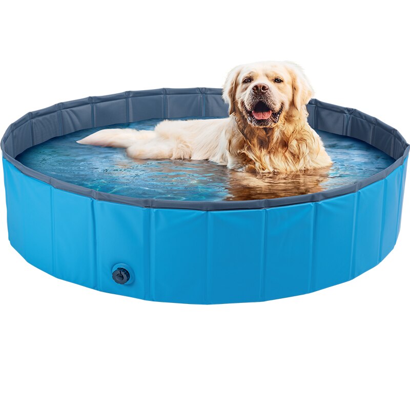 PVC Foldable Pet Dog Cat Swimming Pool PVC Washing Pond Dog Tub Bed Dog Swimming House Bed Summer Pool