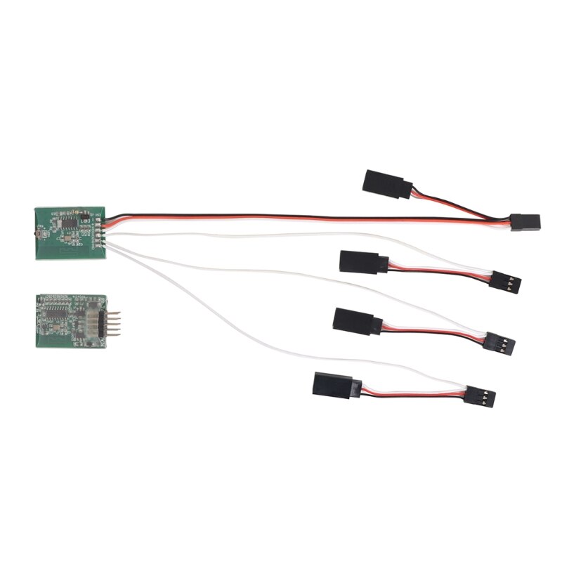 4 Channel Wireless Signal Module Transmitter Receiver Module for Axial SCX10 TRX4 D90 1/10 RC Rock Crawler Model Car: Default Title