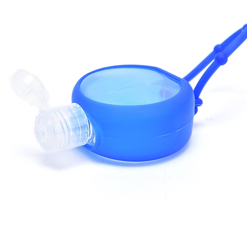 30ml Silicone Mini Hand Sanitizer Holder Travel Portable Safe Gel Holder Hangable Liquid Soap Dispenser Containers