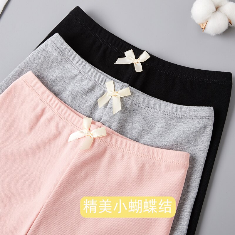 100% Cotton Girls Safety Pants Summer Modal Soft Kids Short Pants Underwear Children Cute Shorts Underpants Ribbed Baby Clothes
