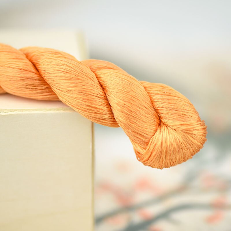 silk embroidery thread / 100% silk thread /hand embroidery embroider cross stitch/Reddish brown/12 gradient colors: 5