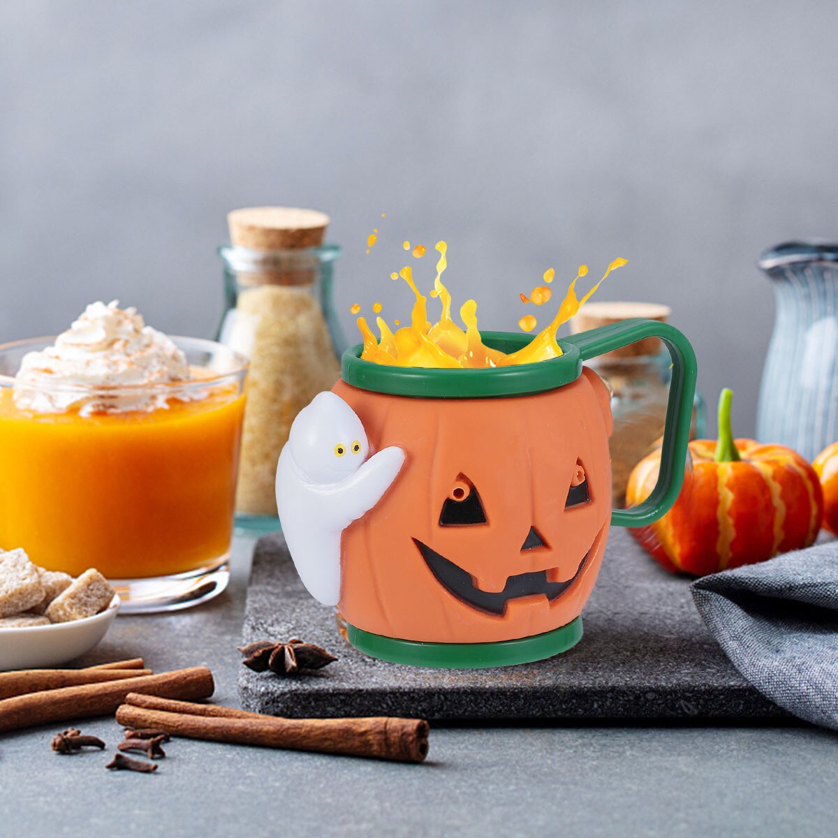 1pc halloween kopper praktisk græskar krus børn tænder børstning sjovt krus til tandbørstende børn halloween