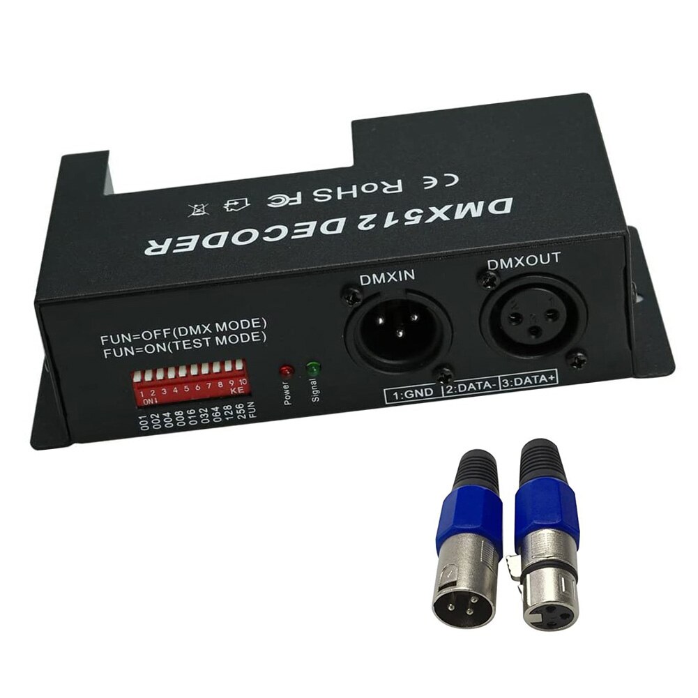 DMX Decoder Controller RGB RGBW LED Strip Light Driver Dimmer Module DMX512 DC12V-24V 3/ 4 Channel with Display