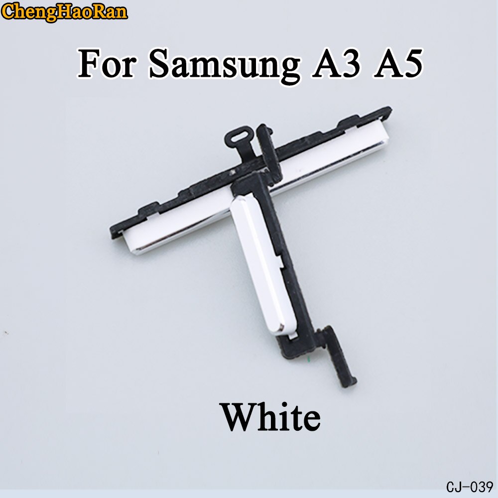 Chenghaoran 1 sæt til samsung galaxy  a7 a3 a5 telefon cover volumen magt volumen lydløs knap side knap reparation dele udskiftning