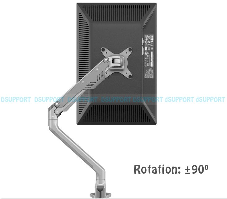 Aluminum 360 Gradi Olio Gas Primavera 17 "-30" Monitor Braccio del Monitor Facile e Rapida Installazione Del Supporto Del Supporto carico 2-9kgs