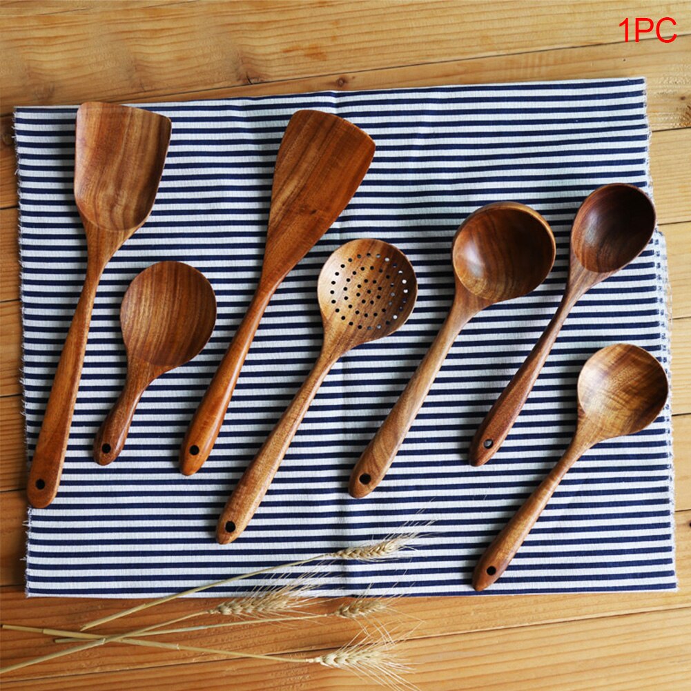 Cuillères spatule en bois | Ustensiles de cuisine, rétro en bois, ustensiles de cuisine domestiques, ustensiles de cuisine, cuillères légères, ustensiles de cuisine avec trou de suspension 7 Types