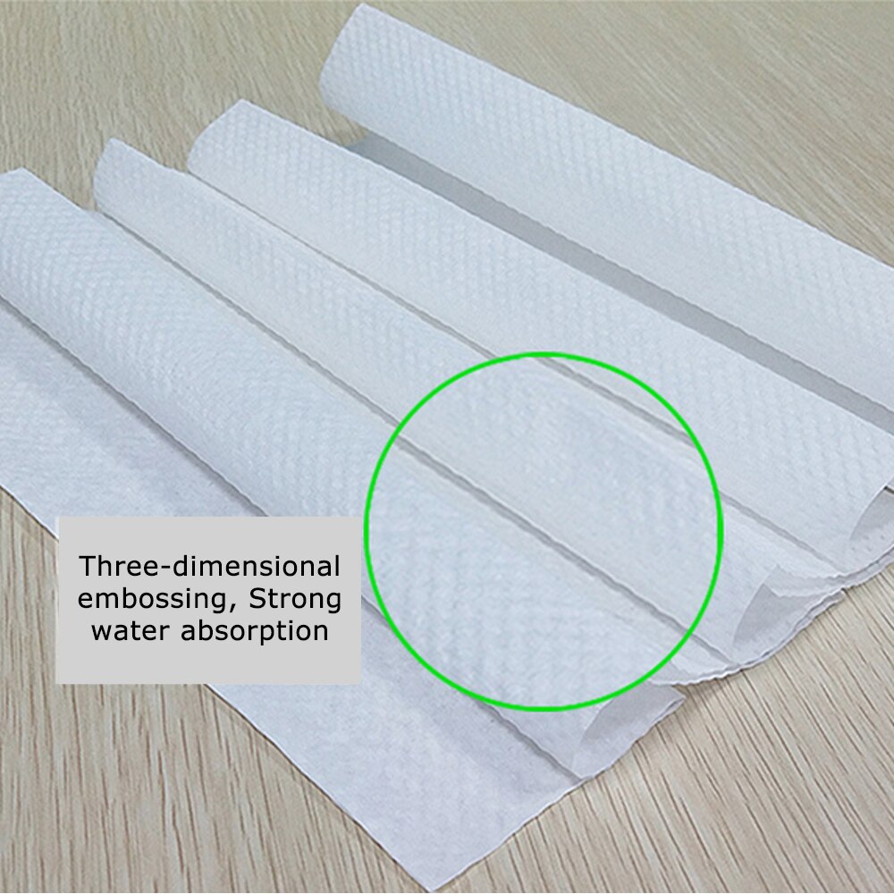 Paquete de 5 Paquetes de servilletas de papel de bombeo, pañuelo de papel de bombeo para baño, cocina, uso diario, papel higiénico degradable, color blanco