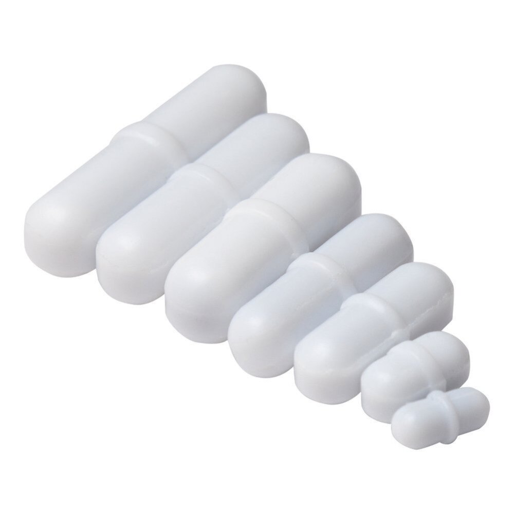 B5x10mm PTFE Magnetic Stirrer Bar, Octagonal Shape Stirring Bar with Pivot Ring, Pack of 10pcs