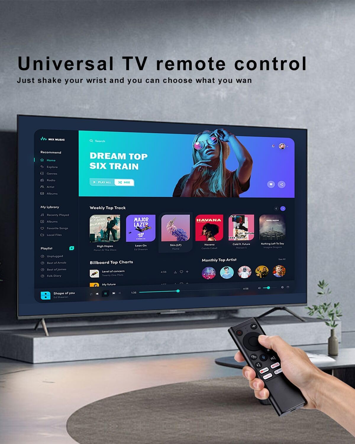 iPazzPort PC-Fernbedienung, Air Mouse-Fernbedienung mit Tastatur, 2,4 G und Bluetooth QWERTY-Tastatur-Controller für Windows 10, 11, HTPC