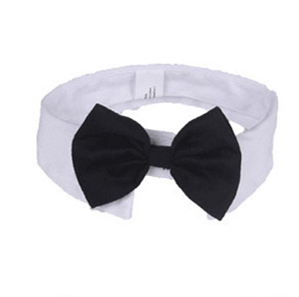 Kat Smoking Kraag Zwarte Hond Bow Tie Stropdas Verstelbare Puppy Tux Kraag Voor Kleine Huisdieren Bruiloften Verjaardag Party Accessoires *: Bowtie black / L