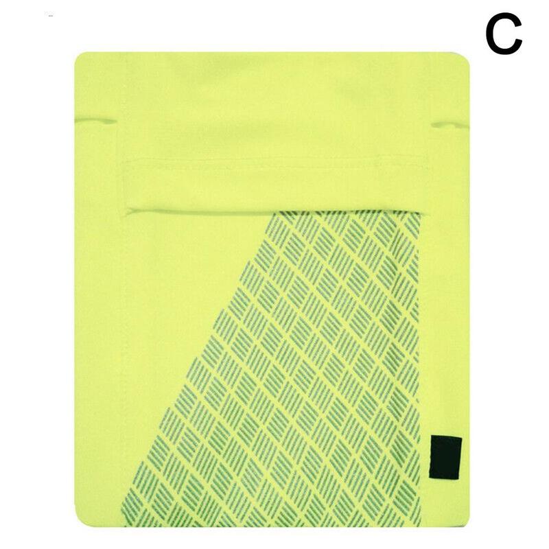 Sports Arm Band Mobile Phone Holder Bag Running Jogging Armband Exercise H5B5: Fluorescent Yellow / L
