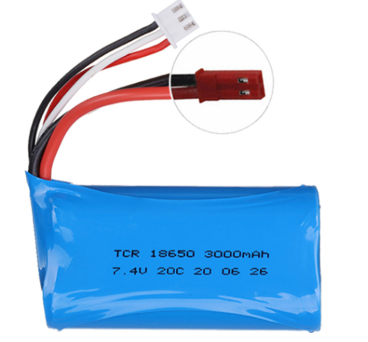 7.4V 1500/3000/3500/5000 mAh JST/T/SM Plug 18650 2S li-ion Battery for Wltoys 144001 12423 10428 12429 12401 RC Car Spare Parts: Pink