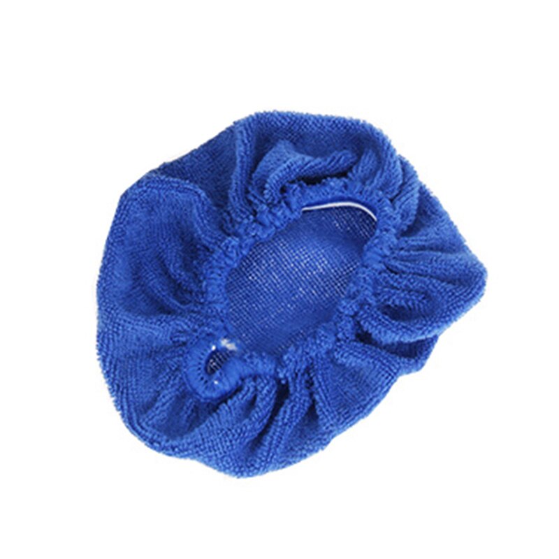 Car Window Cleaner Brush Kit Windshield Cleaning Wash Tool Inside Interior Auto Glass Wiper With Long Handle Car Accessories: Towel Blue