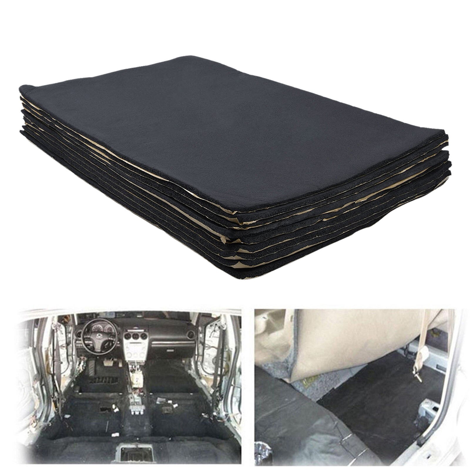 9Pc Self-Adhesive Car Sound Deadening Mat Sound Deadener Insulation Material
