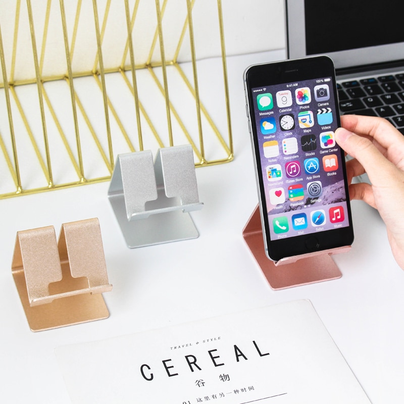 Luksus universal bordtelefon holder stand visitkort holder desktop organizer