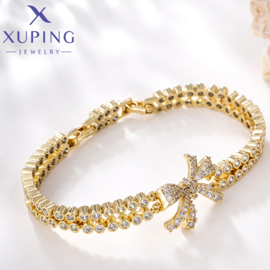 Xuping bijoux à la exquis populaire femmes Bracelets couleur or clair anniversaire noël filles X 000859624