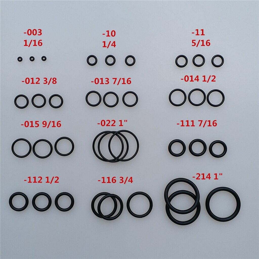 170 Pieces Scuba Nitrox O-Ring Kit 12 Sizes 70 Duro Diving Dive Equipment Great Repair Replacement Accessories