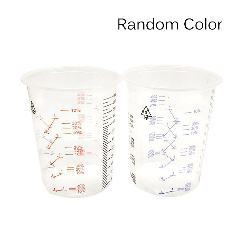 Practical 600ml Mixing Pots Paint Mixing Calibrated Cup For Accurate Mixing Of Paint And Liquids Plastic Paint Mixing Cups