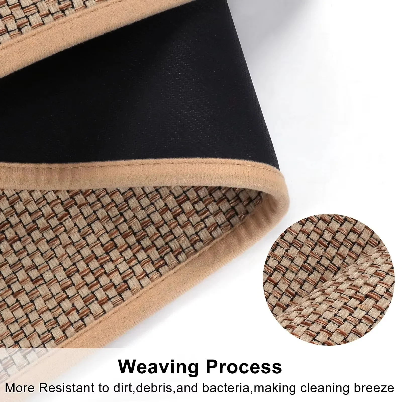 1PC Kitchen Weave Mats Anti-slip Washable Absorbent Runner Rugs Durable for Floor Bathroom Laundry Room Carpet Home Decorations