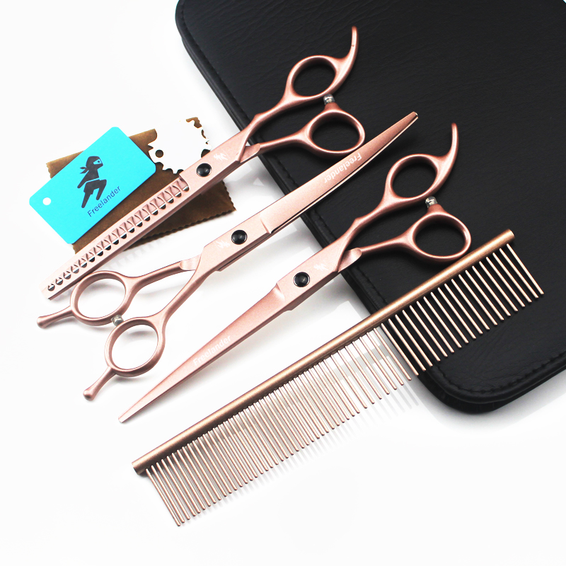 Hairdressing Scissors 7 Inch Gold Hair Salon Hair accessories Hair Set hairdressing shears