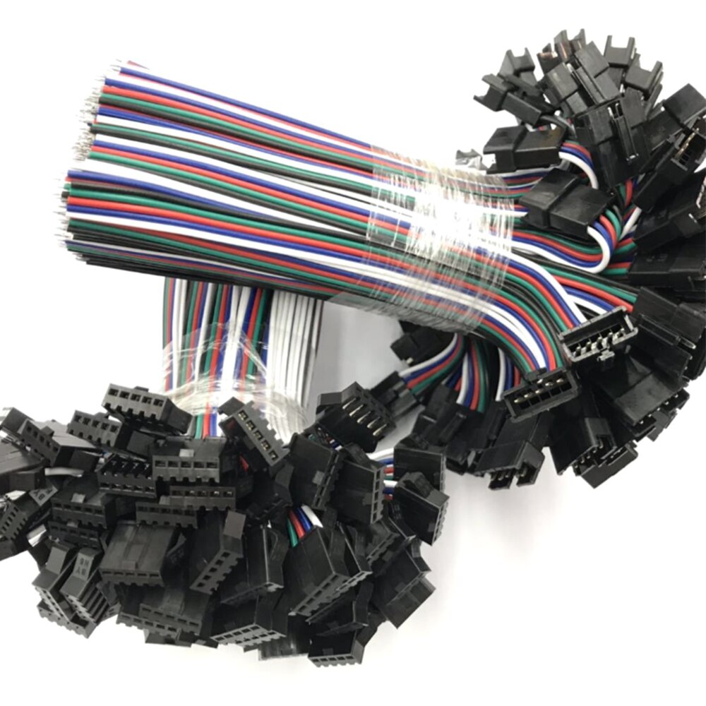10 Pairs 2Pin/3Pin/4Pin/5Pin Male And Female JST SM Connector LED Strip Cable