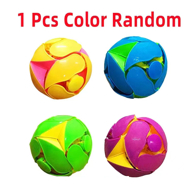 1Pcs Spaß Farbwechsel Doppel Magic Ball Hand Werfen Sensorischen Dekompression Zubehör Kinder Erwachsene Kreative Spielzeug: Default Title