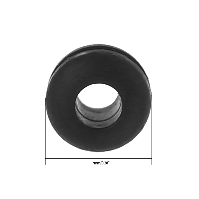4pcs Bedplate Grommets BLACK Rubber Compatible With SME- 3009 3012 SME- 3009 3012 Base Plate Grommets