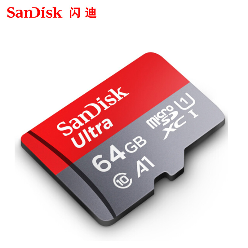 SanDisk 64GB TF (MicroSD) Memory Card, A1 U1 C10, High-Speed Memory Card, Read Speed 140MB/s, Multi-Device Compatible