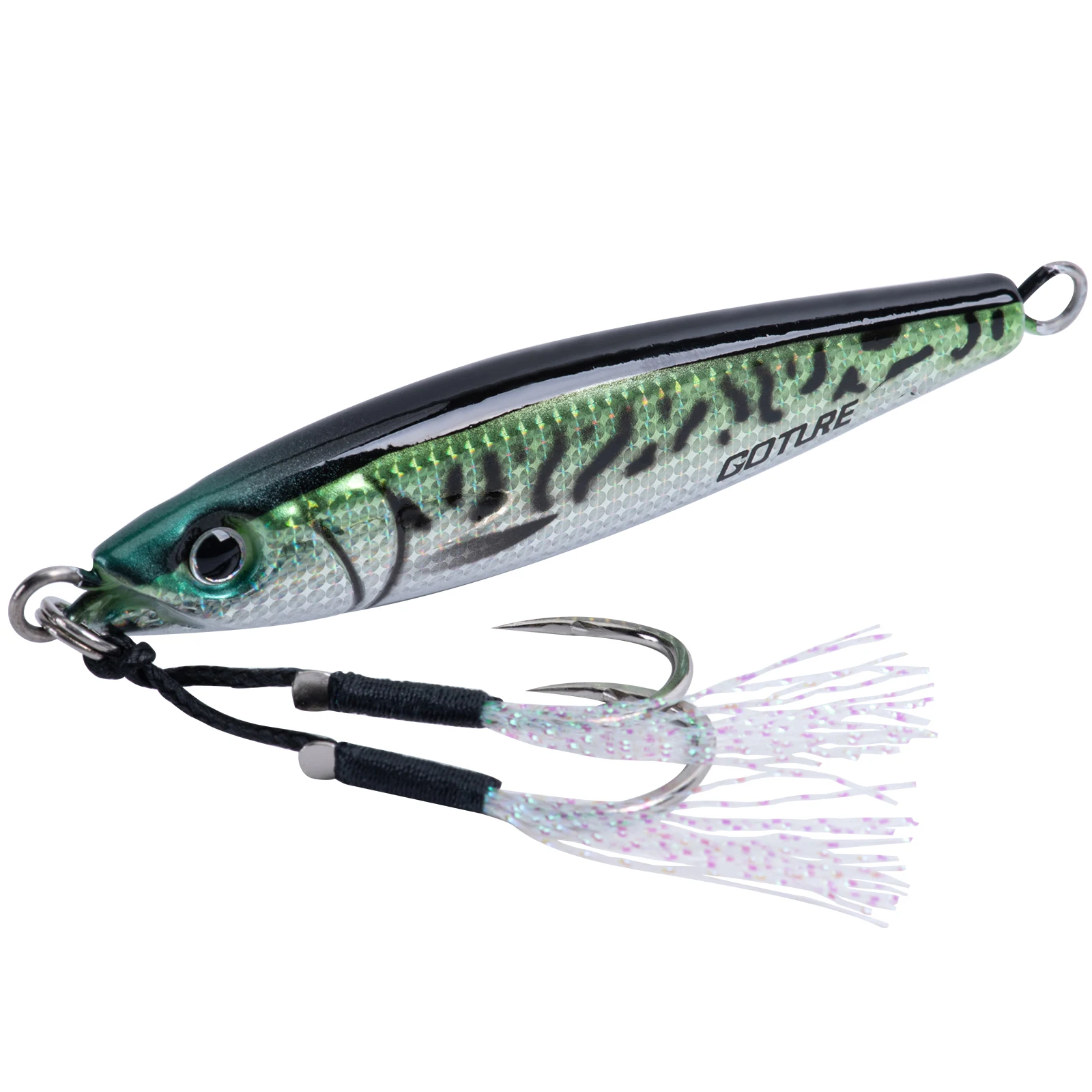 Goture métal coulant appât 30g 60g 80g 100g 150g grands gabarits métalliques verticaux leurre de pêche en haute mer leurre de gabarits d'eau salée appât dur: 120mm / Rouge