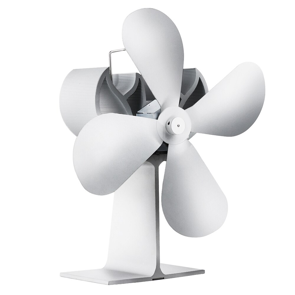 Silencioso Ventilador Lareira 4 Lâmina De Calor Alimentado Fogão Ventilador de Madeira/Log Lareira/Recuperador de calor Eficiente de Distribuição de Calor de Combustível de poupança de energia