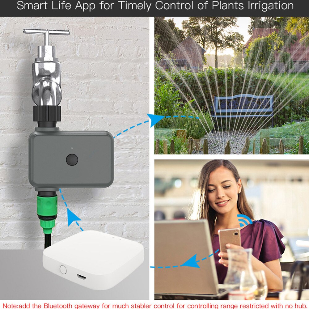 Smart Garden Watering Timer Wifi Automatic Drip Irrigation Controller Smart Water Valve Garden Automatic Watering System