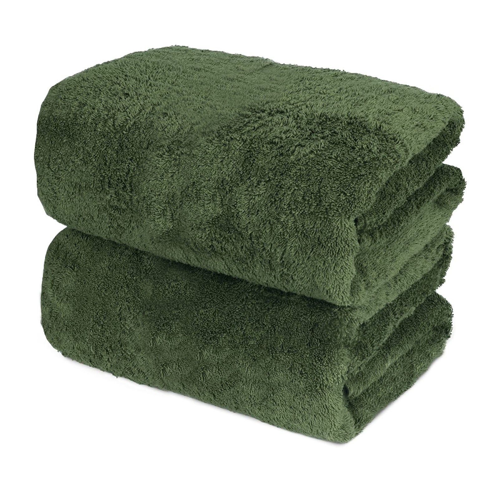 Towel 100% Turkish Cotton Bath Sheets 700 GSM 35 x 70 Inch Eco-Friendly Soft handchief Thick towel Hand Bath Towels Bathroom: Moss Green 