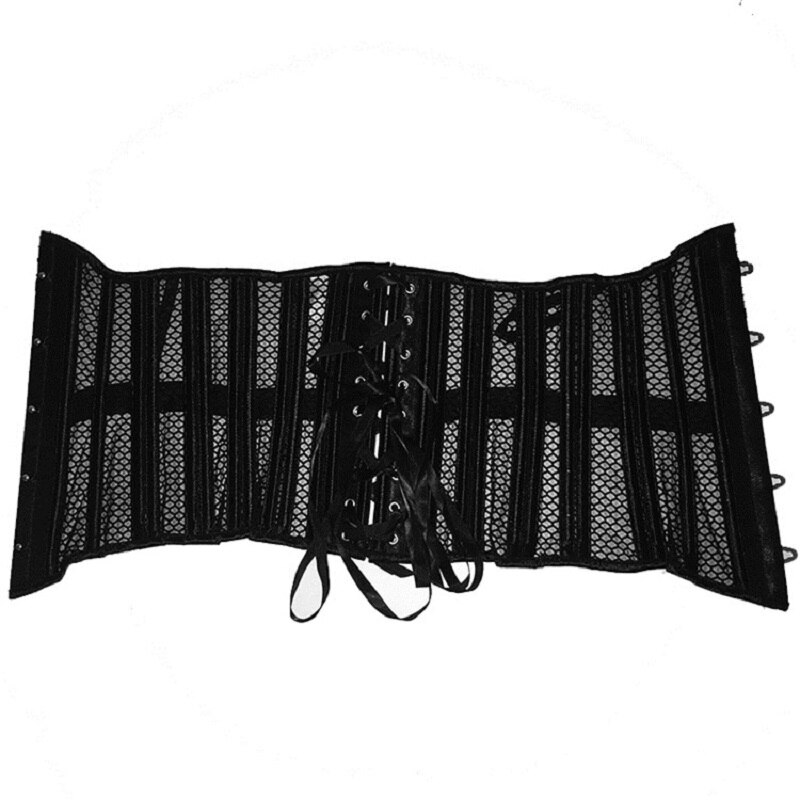 Women's Waist Training Corsets Underbust Heavy Duty Steel Boned Hourglass Silhouette Body Shaper Steampunk Slim Belt Shapewear